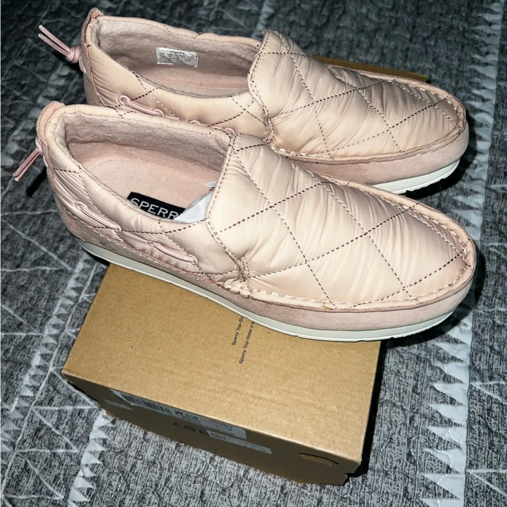 Sperry Nylon Blush Moc-Sider Shoes - Picture 4 of 5